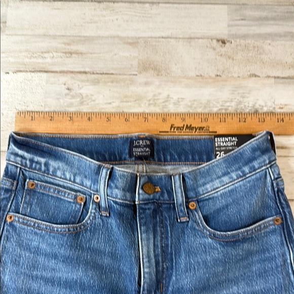 NWT J. Crew Factory Essential Straight Blue Jeans - Picture 4 of 5